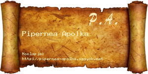 Pipernea Apolka névjegykártya